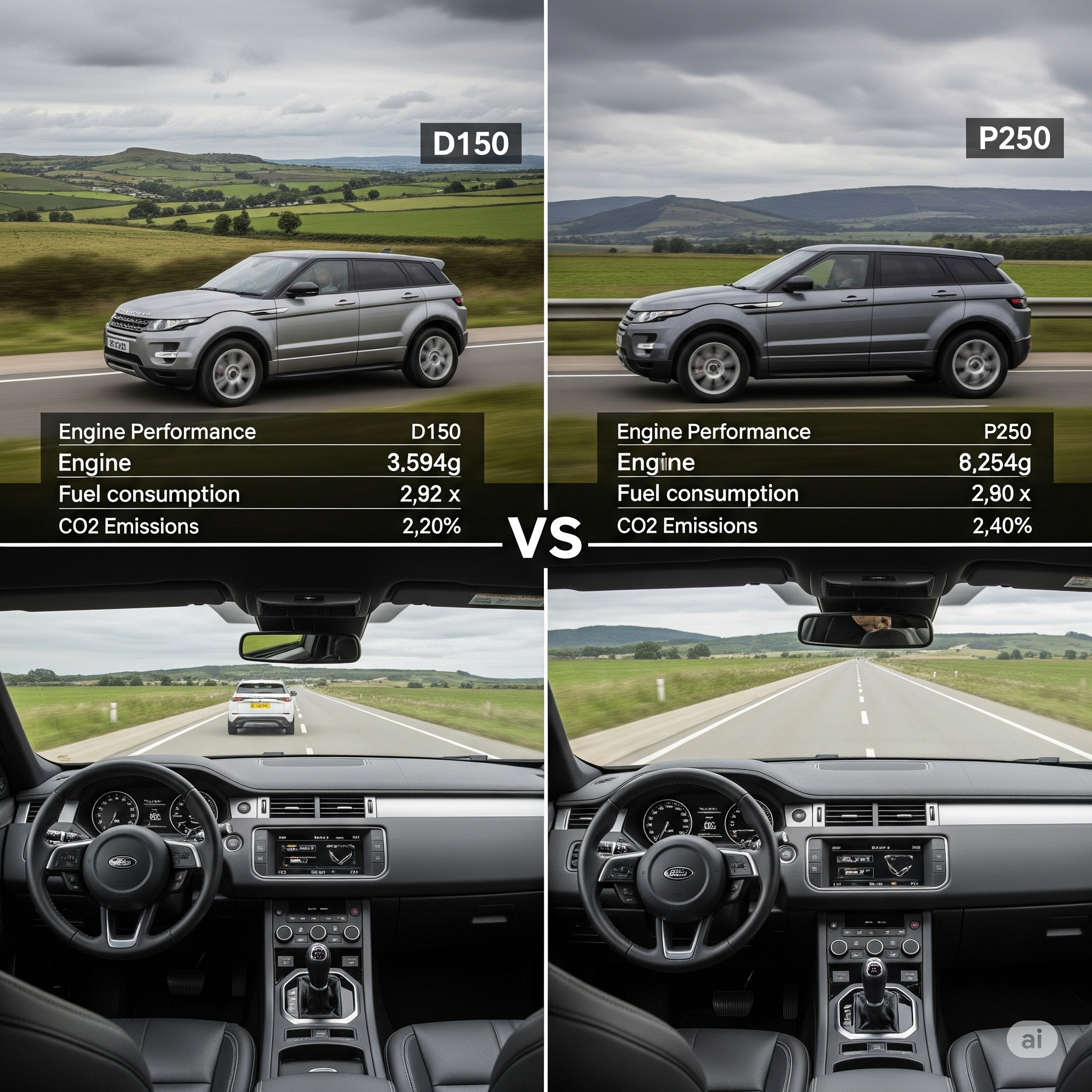 Best Range Rover Evoque Engine for UK Driving: D150 vs P250 Comparison